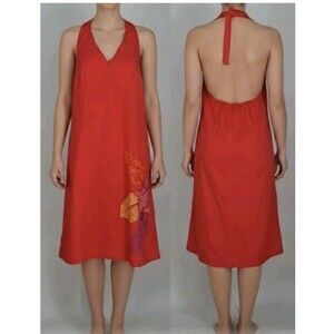 "Venezia by Lane Bryant Red Halter Dress Sz 16 Plus NWT"